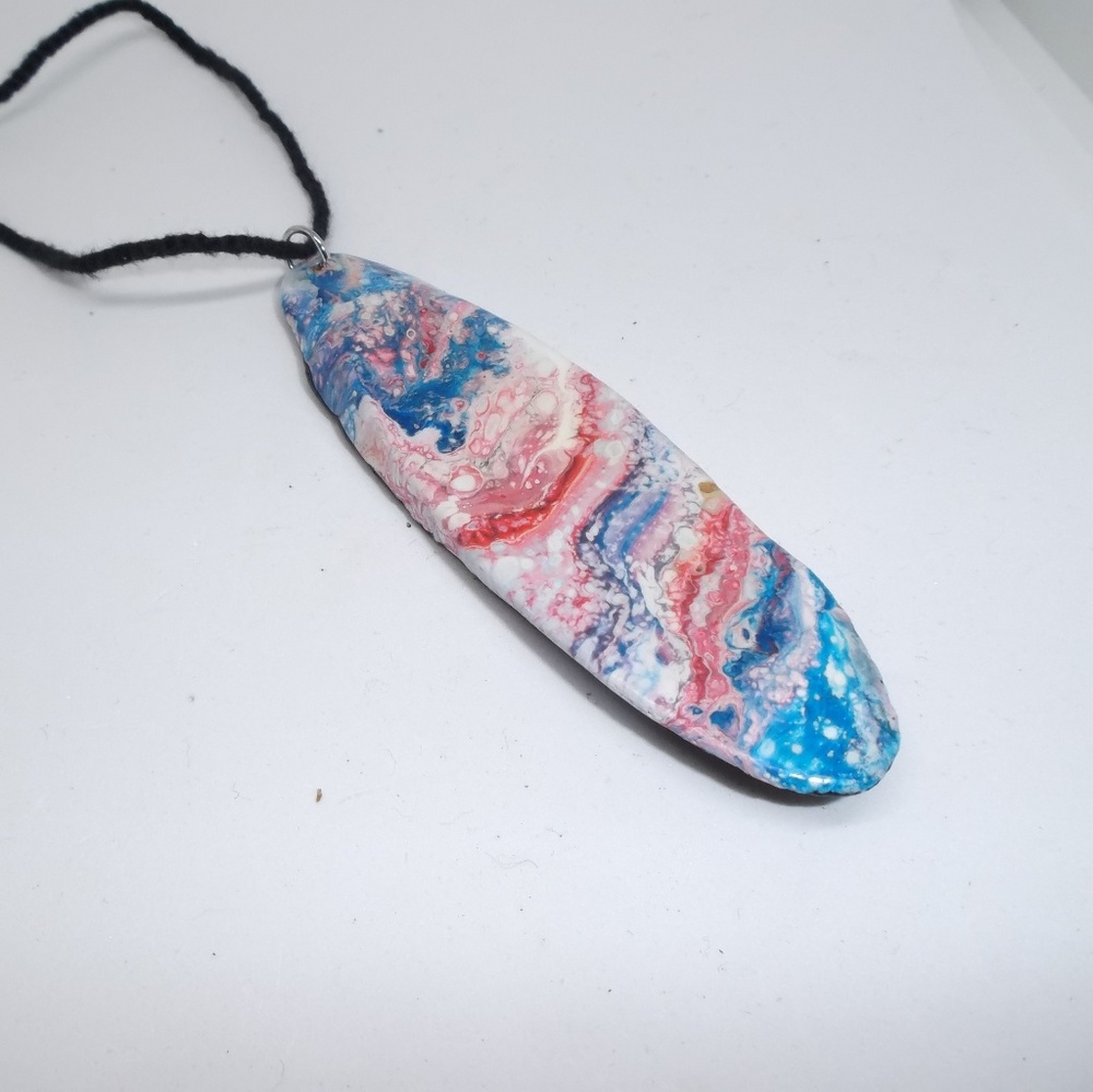 Sherbet Clouds Driftwood Necklace